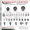 Service Caster Semi Steel Swivel Grip Ring Caster Set 43'' Wheels&7/16'' Stems-2 w/BRK, 4PK SCC-GR20S315-SSR-PLB-716138-2-S-2 - alternate 5